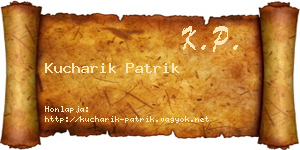 Kucharik Patrik névjegykártya